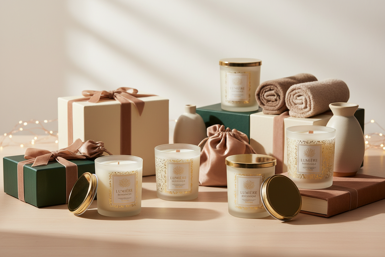 صورة شموع وهدايا فاخرة