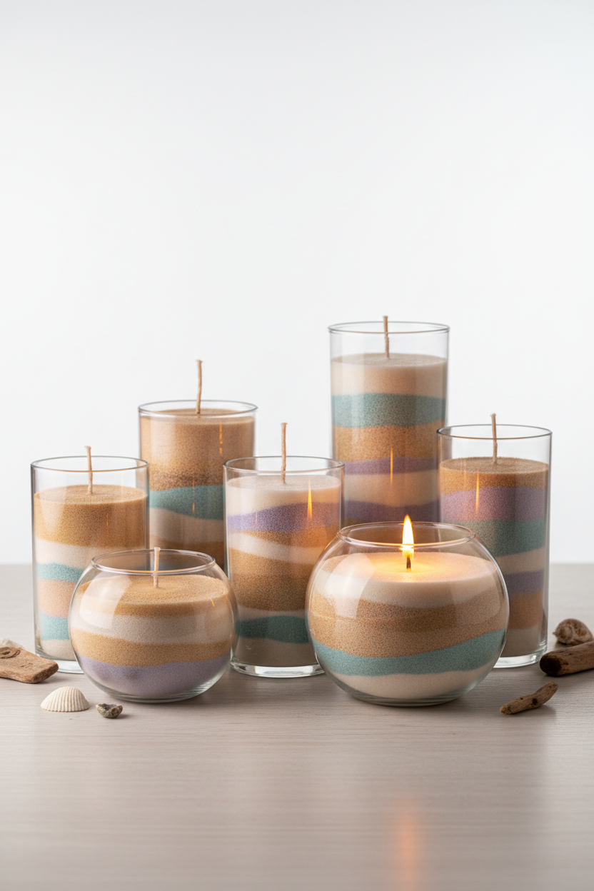 شموع رملية فاخرة